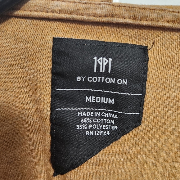 Women's Medium Tan Zip-Up Hoodie - Picture 3 of 5